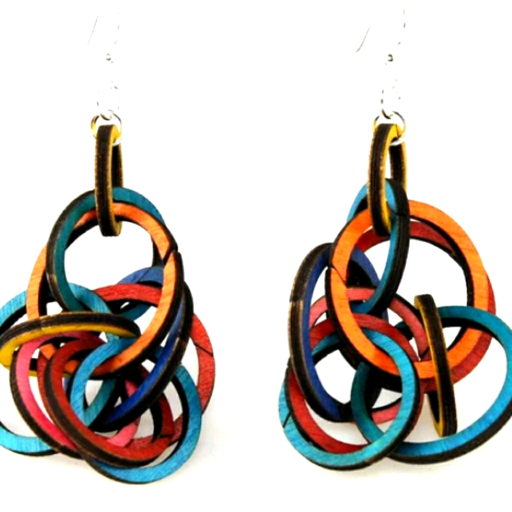 Interlocking Ring Earrings